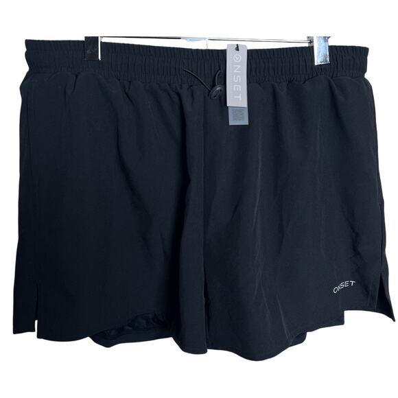 Onset NWT XL Polyester Black Women's Shorts Adjustable Waist - Picture 1 of 5